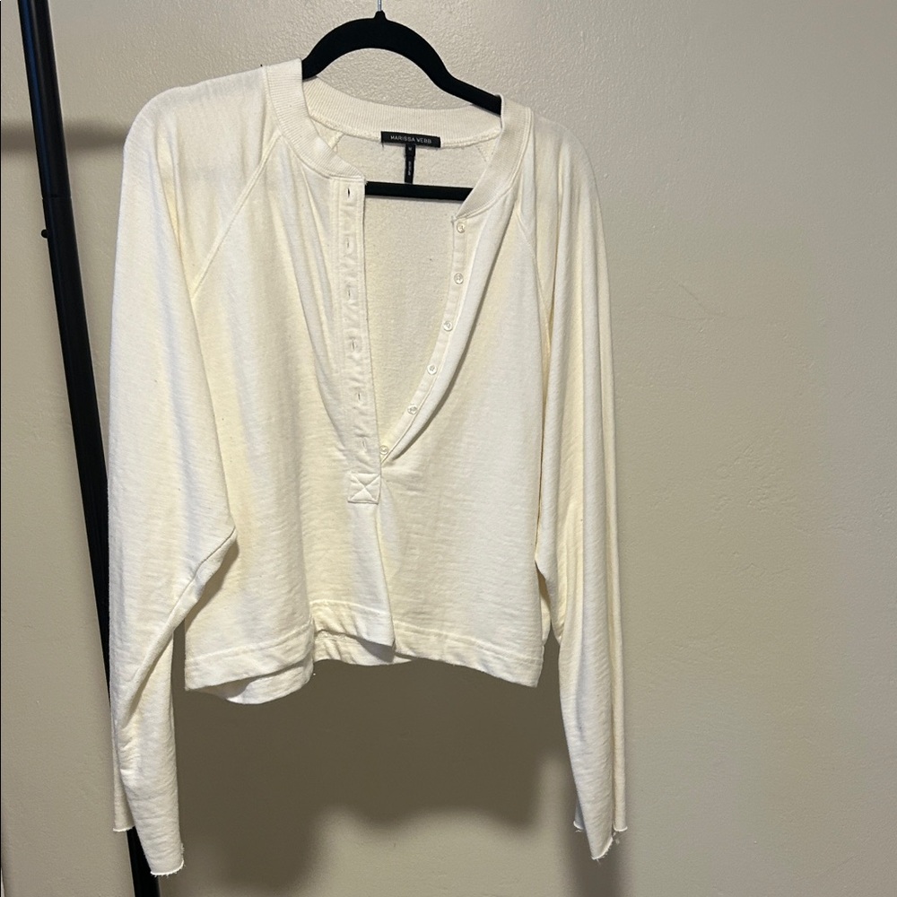 Women's Cream Top Marissa Webb Henley